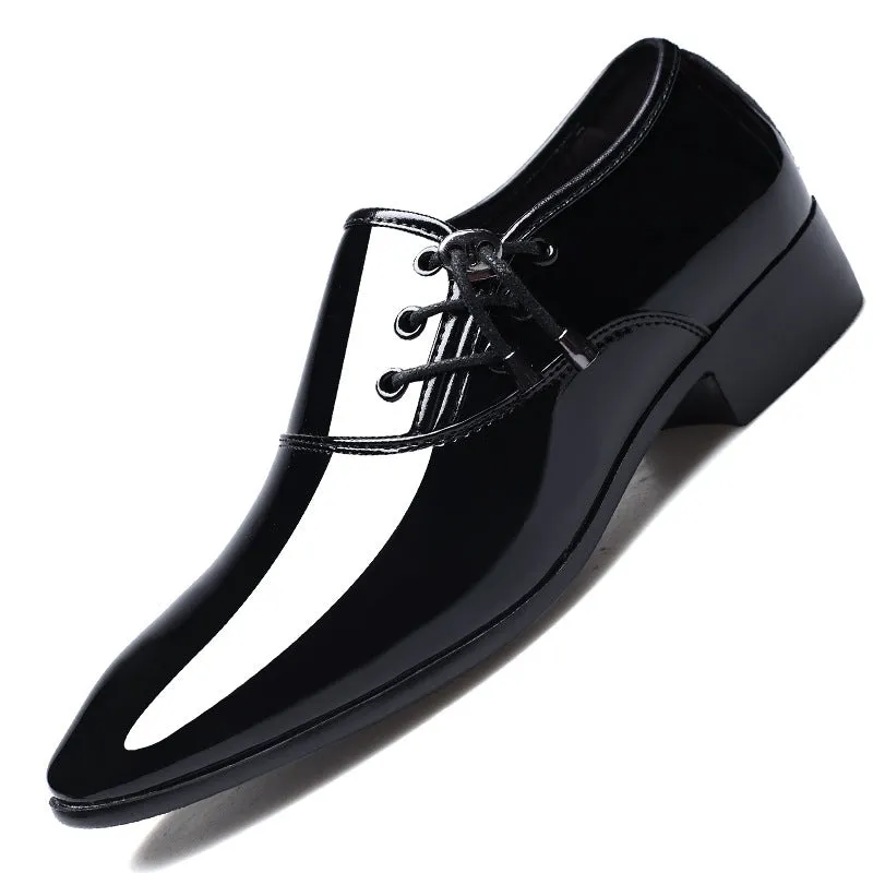 New Men's Shiny Business Formal Large Size Shoes