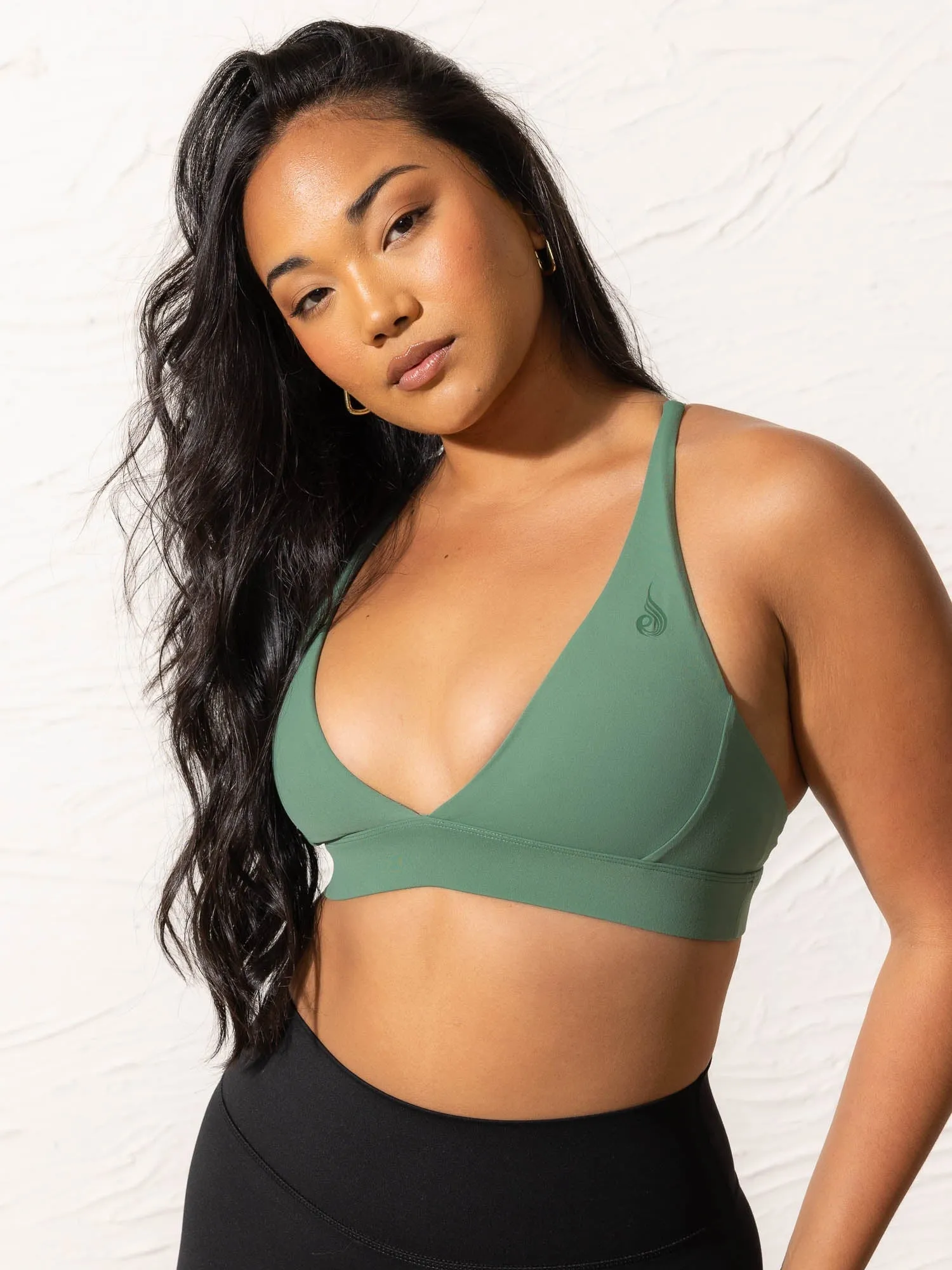 NKD Low Neck Sports Bra - Forest Green