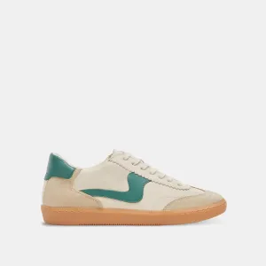 NOTICE SNEAKERS WHITE GREEN LEATHER