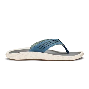 Olukai Men's Ulele Sandal/Slate Blue-Charcoal