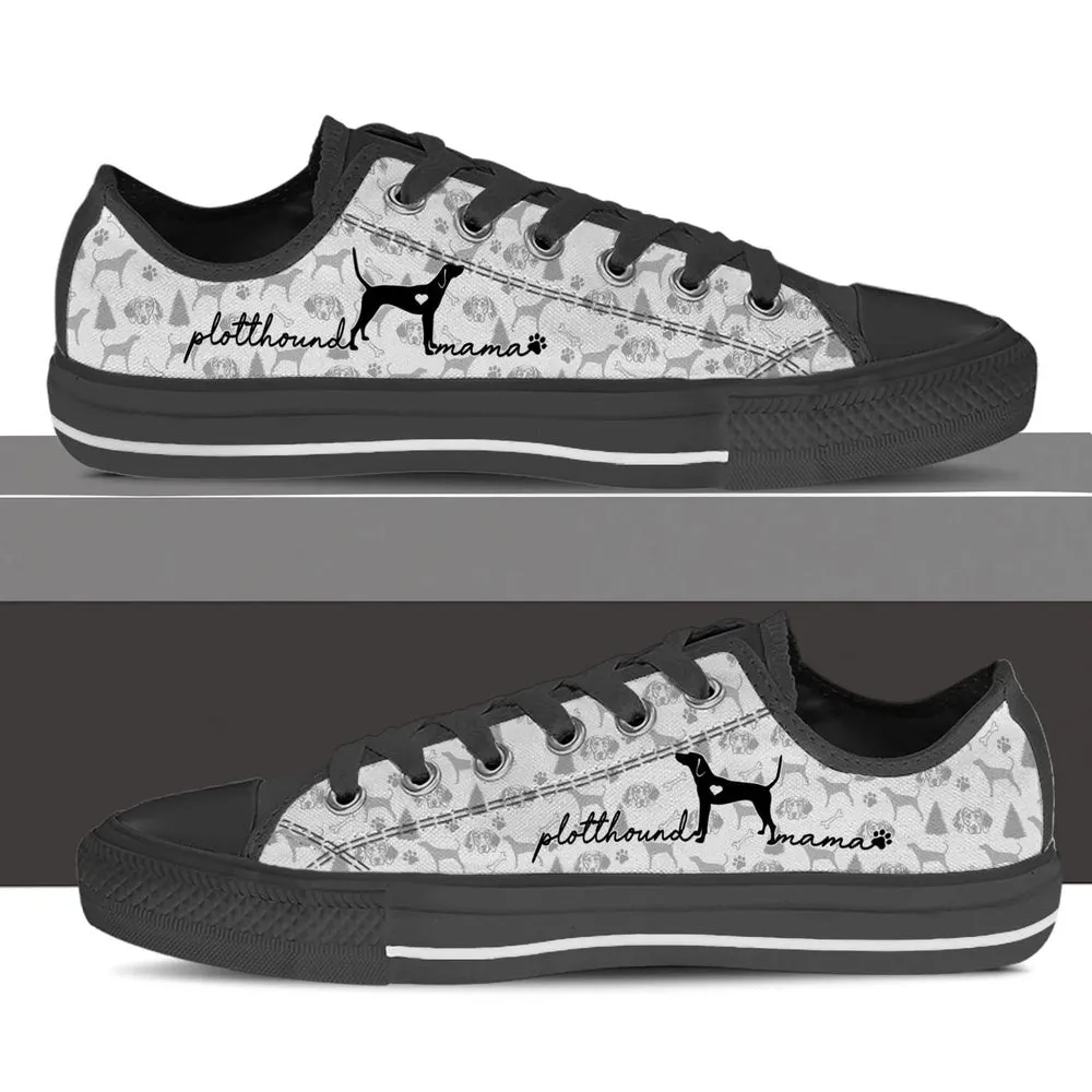 Plott Hound Low Top Shoes - Dog Walking Shoes Men Women, Dog Printed Shoes, Canvas Shoes For Men, Women