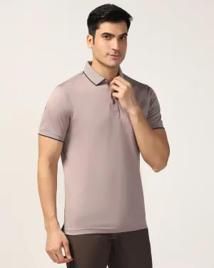 Polo Cloudy Grey Solid T-Shirt - Ether