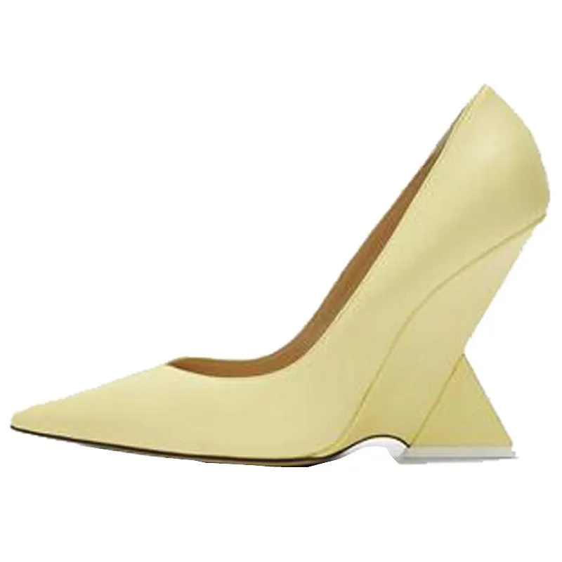 Pre Order:  Patent Suede Unconventional High Heel Pumps