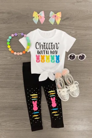 "Chillin' With My Peeps" Legging Set