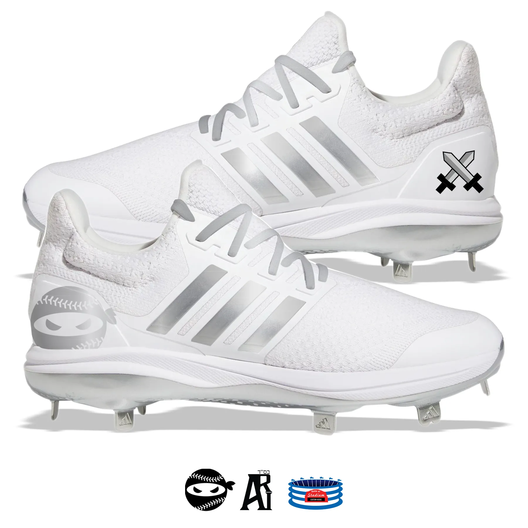 "Swords Pitching Ninja" Adidas Ultraboost DNA 5.0 Cleats