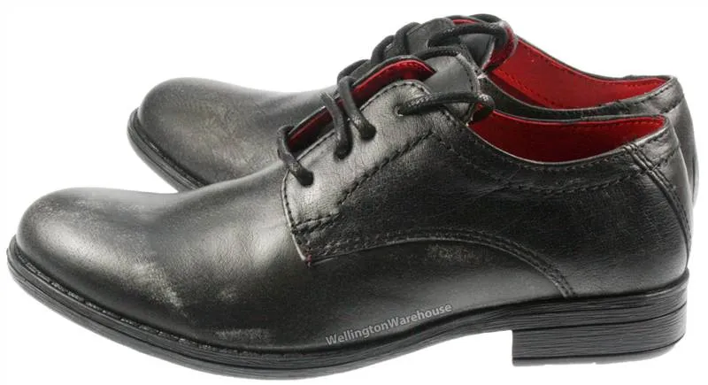 Red Tape Crick Wooler Leather Round Toe Laceup Boys Shoes