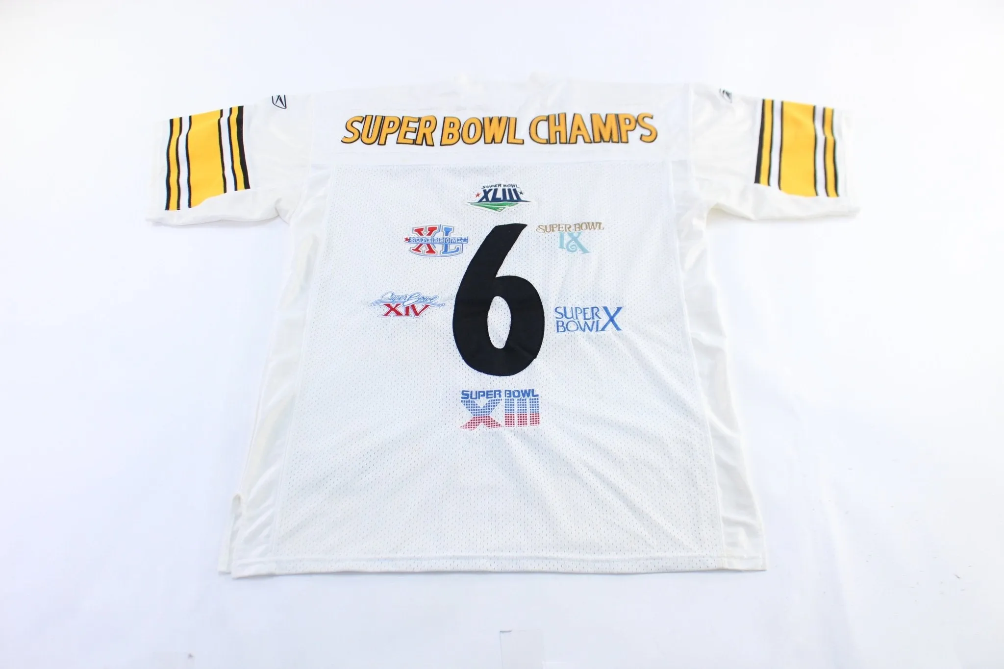 Reebok Embroidered Logo Pittsburgh Steelers  Super Bowl Champs Jersey