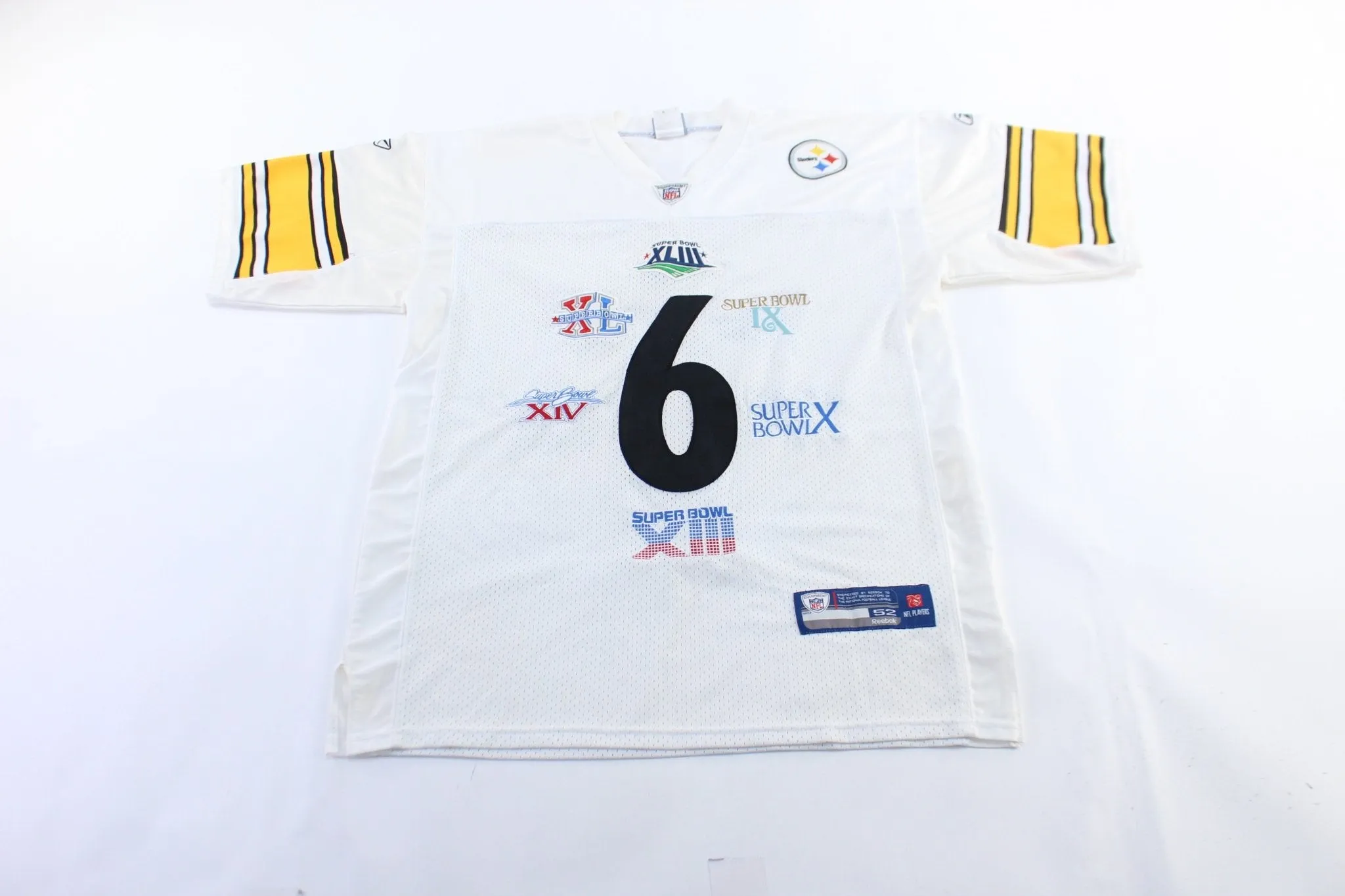 Reebok Embroidered Logo Pittsburgh Steelers  Super Bowl Champs Jersey