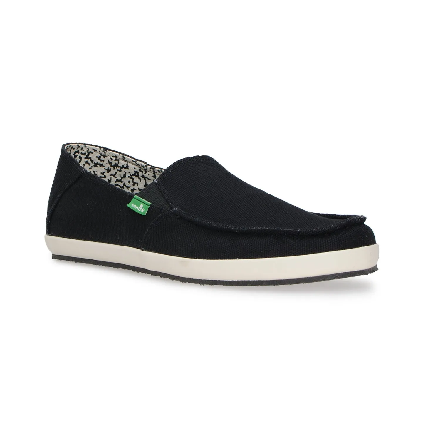 Sanuk Commodore Black Shoes - Men's