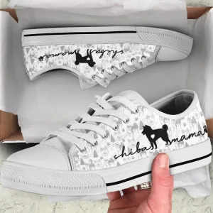 Shiba Inu Low Top Shoes - Dog Walking Shoes Men Women, Dog Printed Shoes, Canvas Shoes For Men, Women