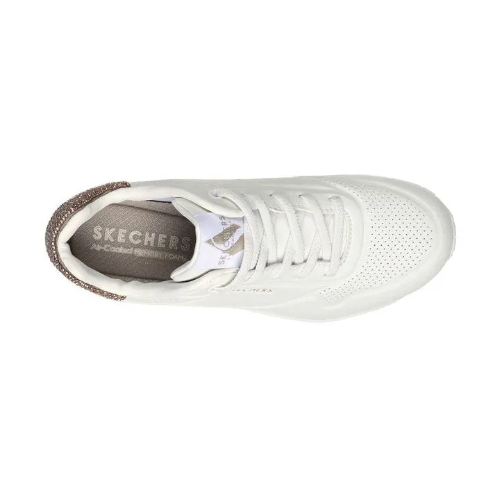 Skechers - Uno Dazzle Away Womens Sneakers White Pull On