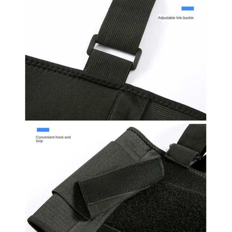 Sports Back Support Belt Waist Pain Protection Belt with Suspender Strap for Heavy Lifting, Size: M