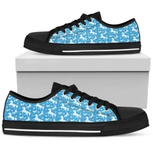 Stylish Blue Women Low Top Shoes, Low Top Sneaker, Low Top Canvas Shoes