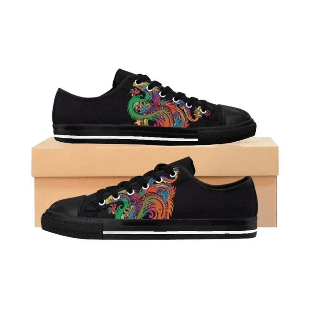 Stylish Dragonflies Decorative Low Top Shoes, Animal Print Canvas Shoes, Print On Canvas Shoes