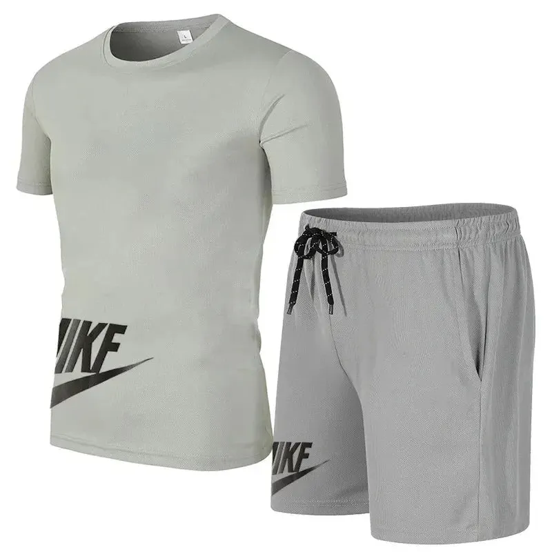 Summer Men's Sports Shorts Set  Breathable Quick-Drying Basketball Outfit