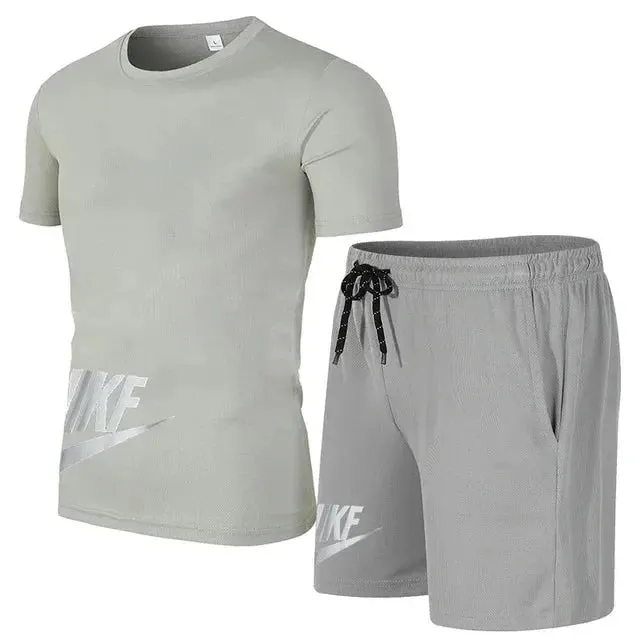 Summer Men's Sports Shorts Set  Breathable Quick-Drying Basketball Outfit