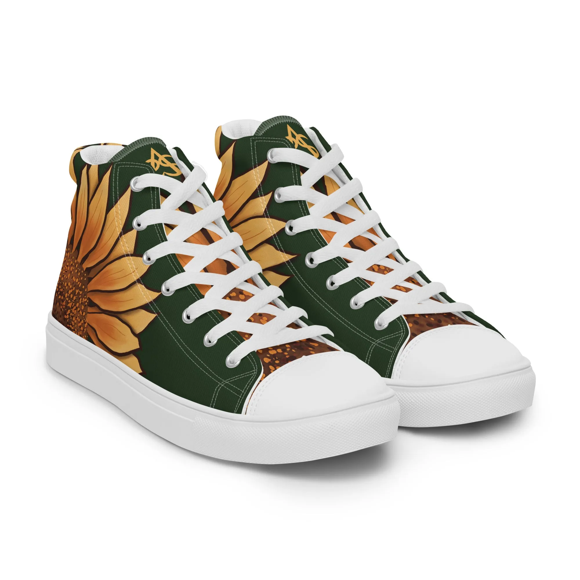 Sunflower Lover High Top Canvas Shoes (Fem Sizing)