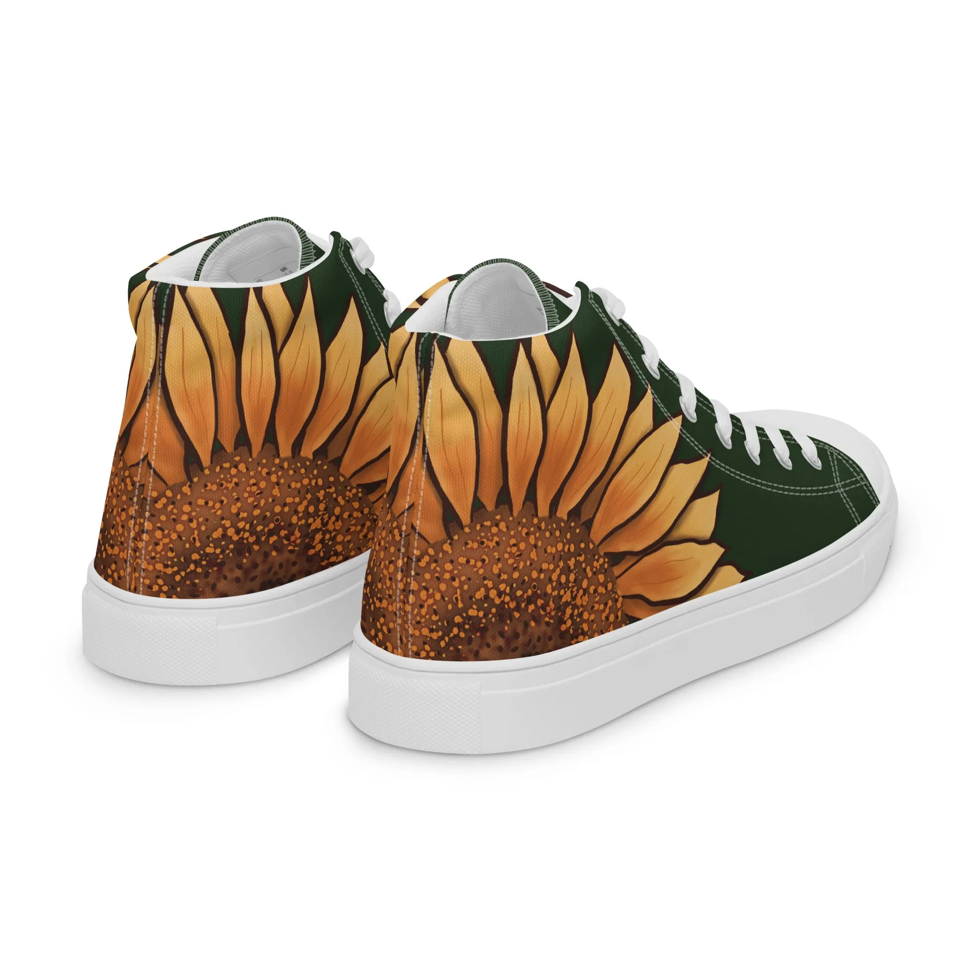 Sunflower Lover High Top Canvas Shoes (Fem Sizing)