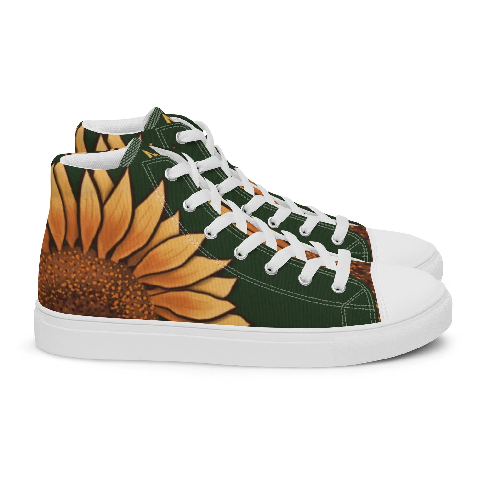 Sunflower Lover High Top Canvas Shoes (Masc Sizing)