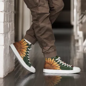 Sunflower Lover High Top Canvas Shoes (Masc Sizing)