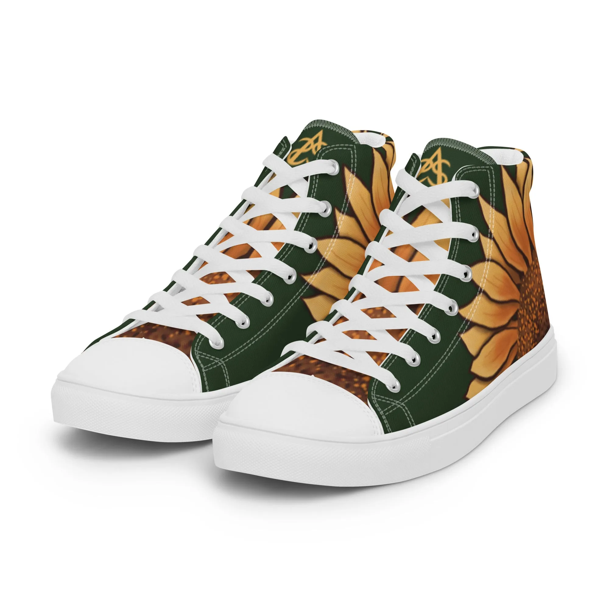 Sunflower Lover High Top Canvas Shoes (Masc Sizing)