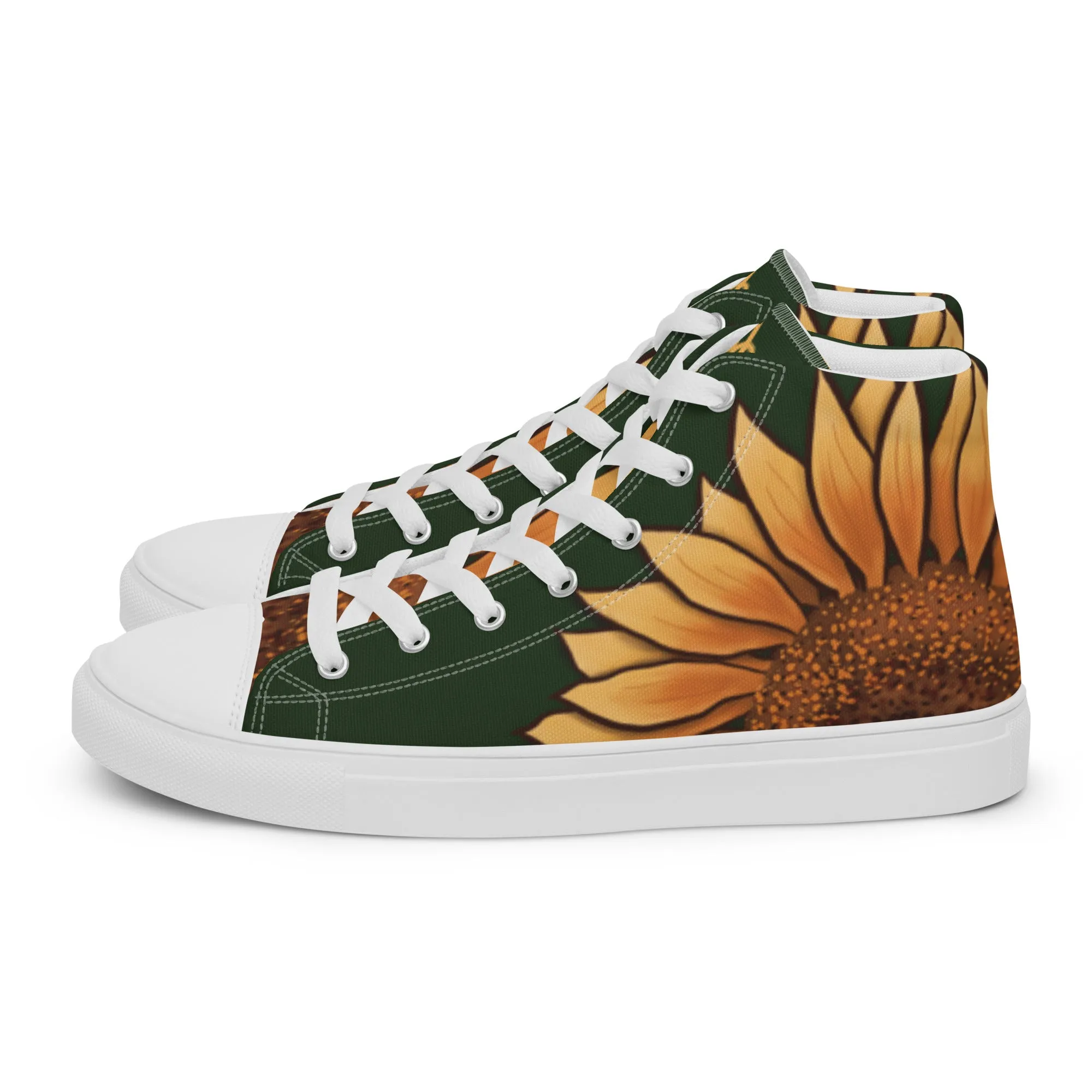 Sunflower Lover High Top Canvas Shoes (Masc Sizing)