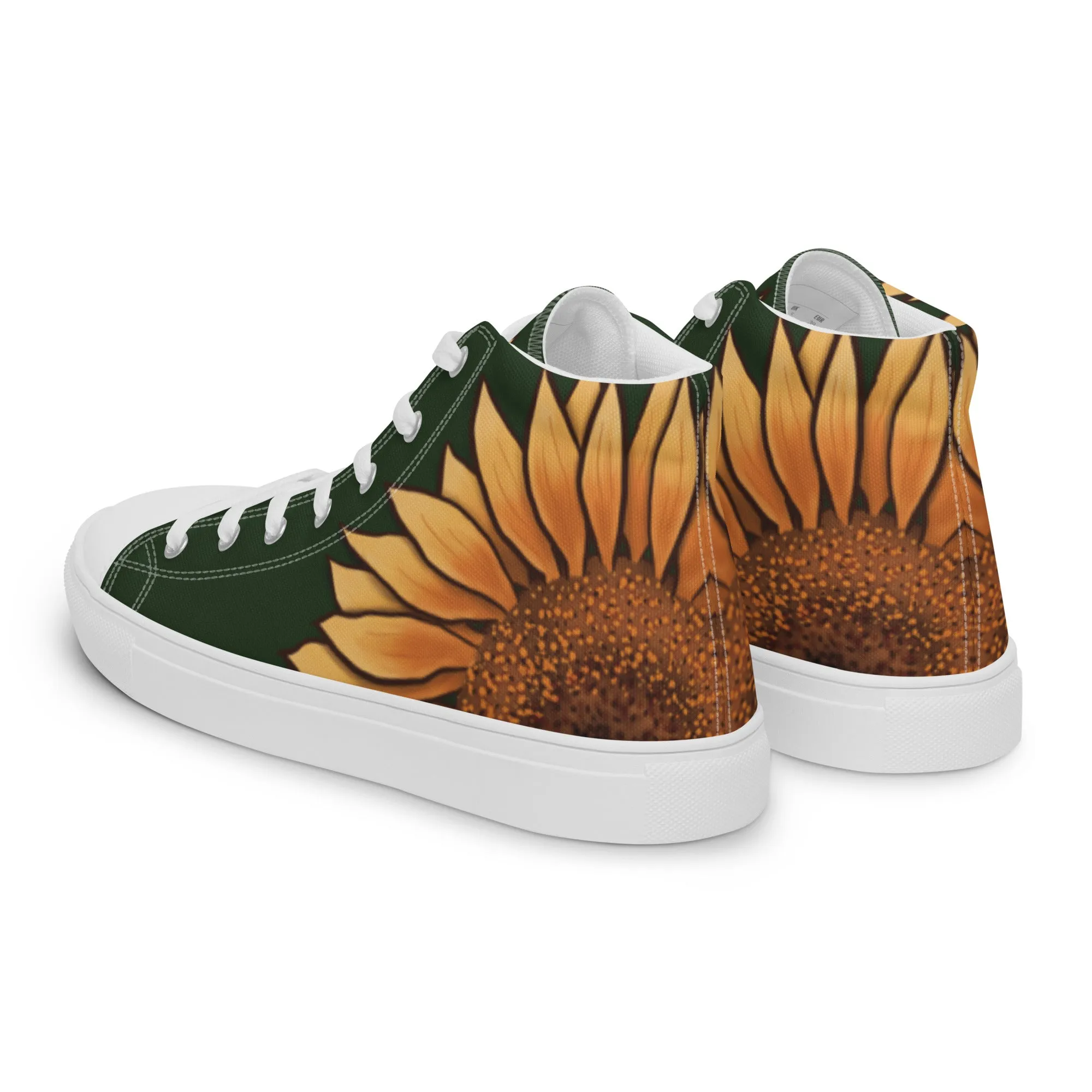 Sunflower Lover High Top Canvas Shoes (Masc Sizing)