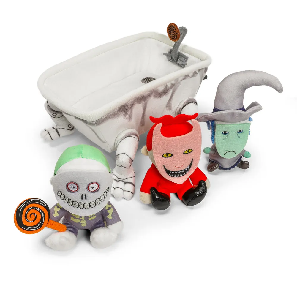 The Nightmare Before Christmas Lock, Shock & Barrel in Bathtub 9” Interactive Plush