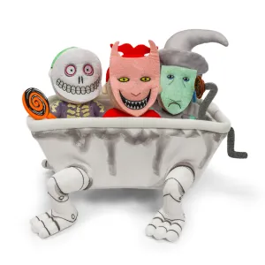 The Nightmare Before Christmas Lock, Shock & Barrel in Bathtub 9” Interactive Plush