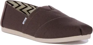 Toms Alpargata In Dark Grey For Men