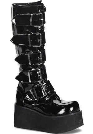 TRASHVILLE-518 [Black Patent] | BOOTS [PREORDER]