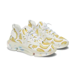 Tropical Fruit Bananas Women's Mesh Sneakers