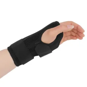 Two-Way Compression Stabilized Support Plate Wrist Brace Fracture Sprain Rehabilitation Wrist Brace, Specification: Left Hand M (Black)