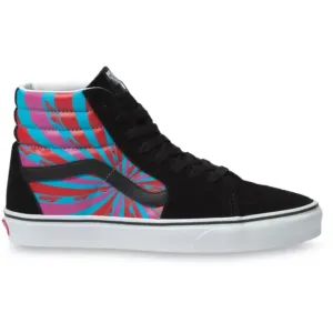 Vans Unisex Retro Mart SK8 Hi Shoes - Black / Blue / Red / Pink