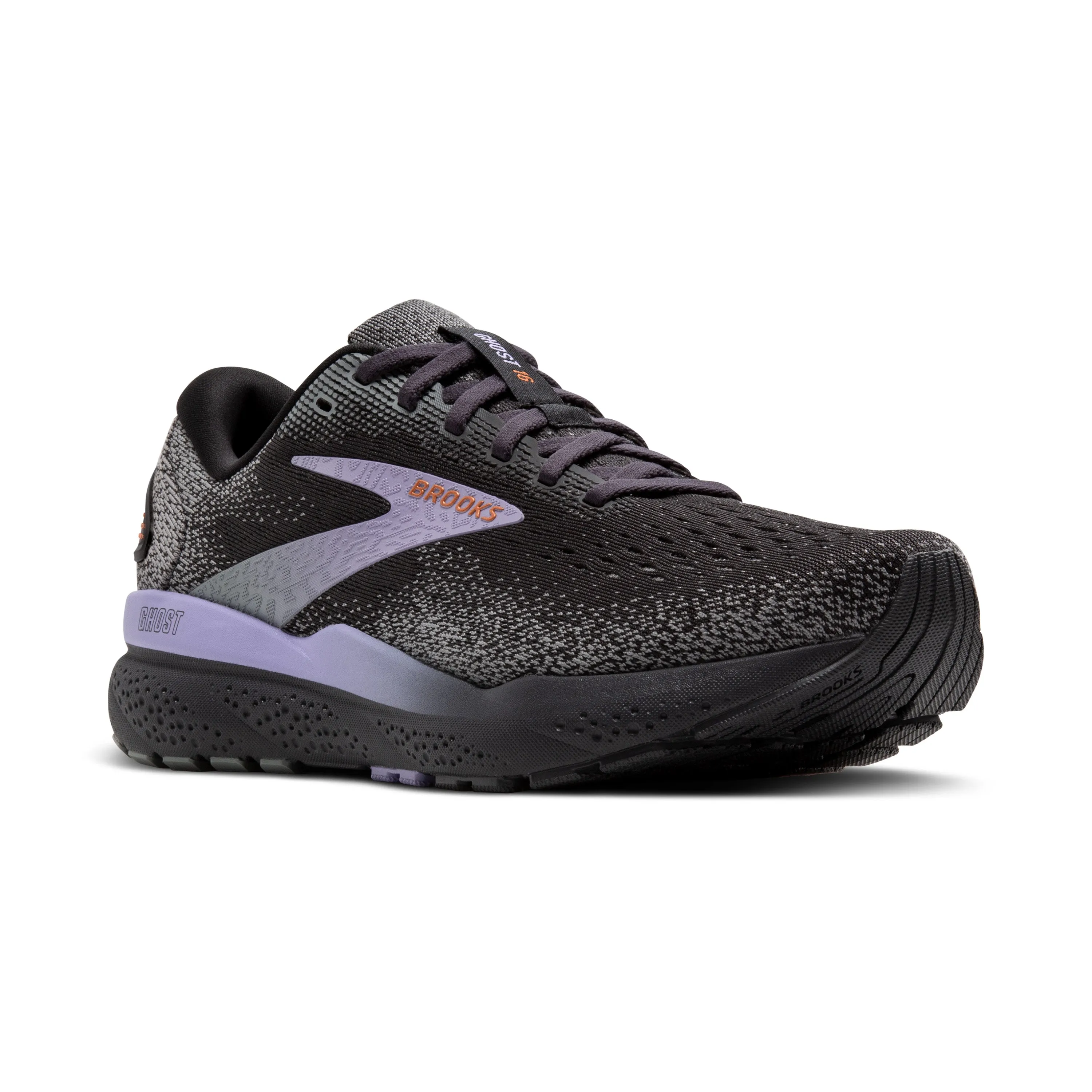 Women's Brooks Ghost 16 Color: Ebony/Lavender/Copper