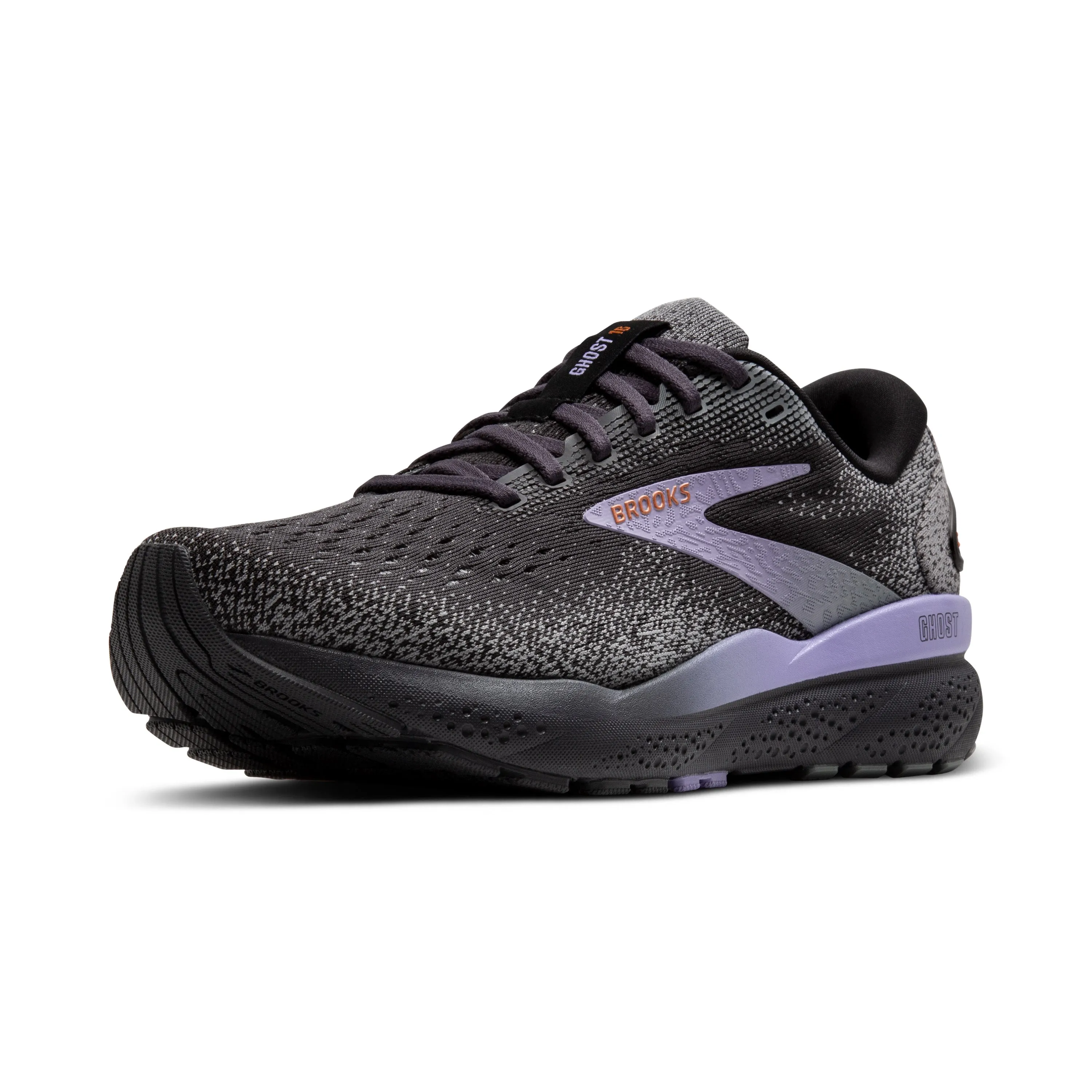 Women's Brooks Ghost 16 Color: Ebony/Lavender/Copper