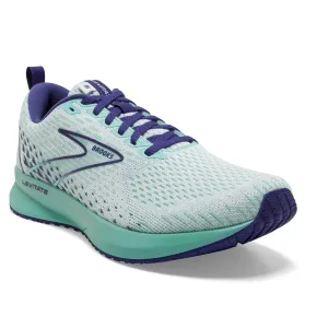 Women's Brooks Levitate 5 Color: White/Navy Blue/Yucca