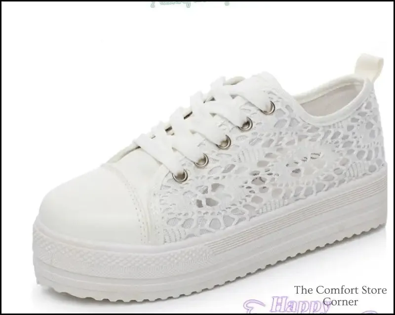 Women's Comfortable Sneakers, Breathable Canvas Shoes