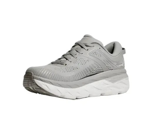 Women's Hoka Bondi 7 Color: Harbor Mist / White (WIDE WIDTH)