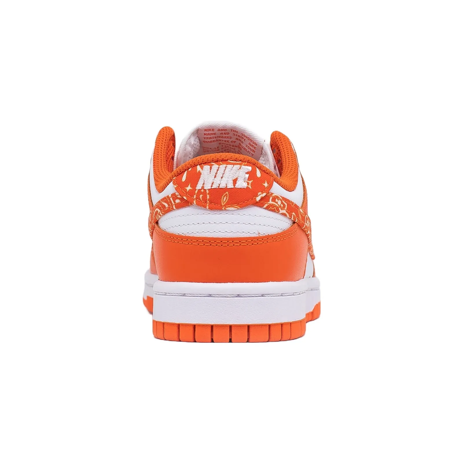 Women's Nike Dunk Low, Orange Paisley