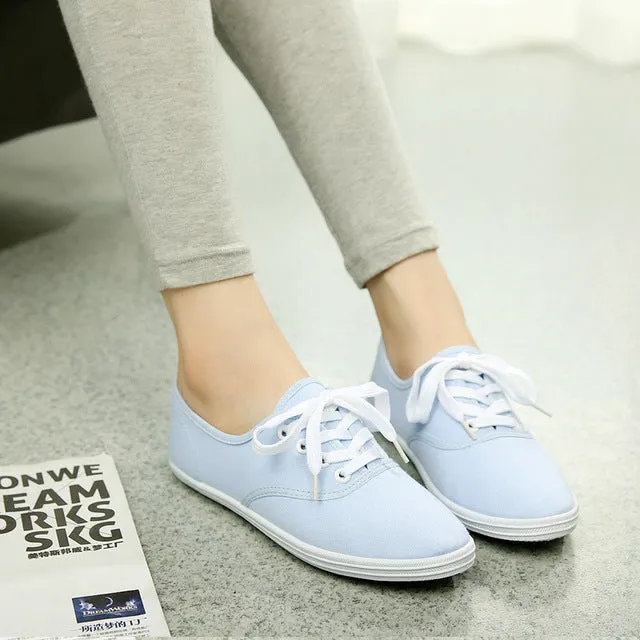 Women's spring canvas shoes female Korean white shoes breathable Chao Literature student shoes female foreign trade shoes