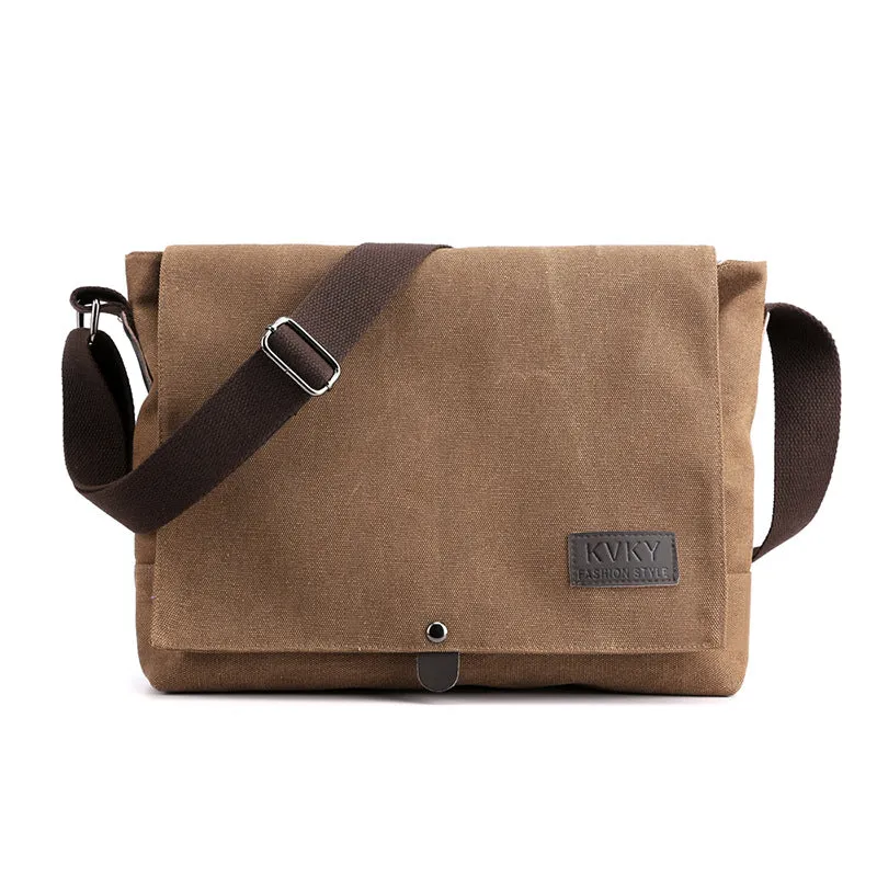 XIANGTUIBAO Men's Canvas Messenger Bag  New Fashion Trendy Shoulder Bag Men's Casual Multi-Functional Lightweight Men's Bag