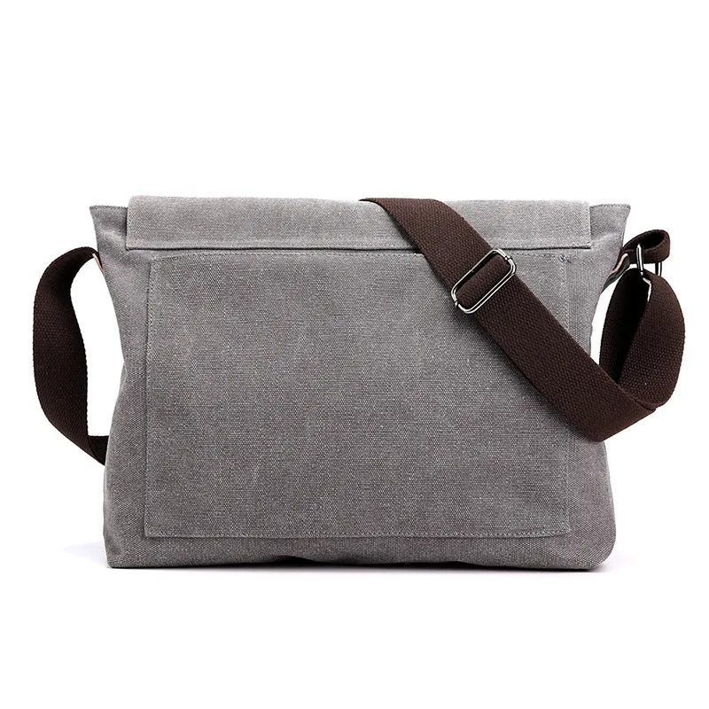 XIANGTUIBAO Men's Canvas Messenger Bag  New Fashion Trendy Shoulder Bag Men's Casual Multi-Functional Lightweight Men's Bag