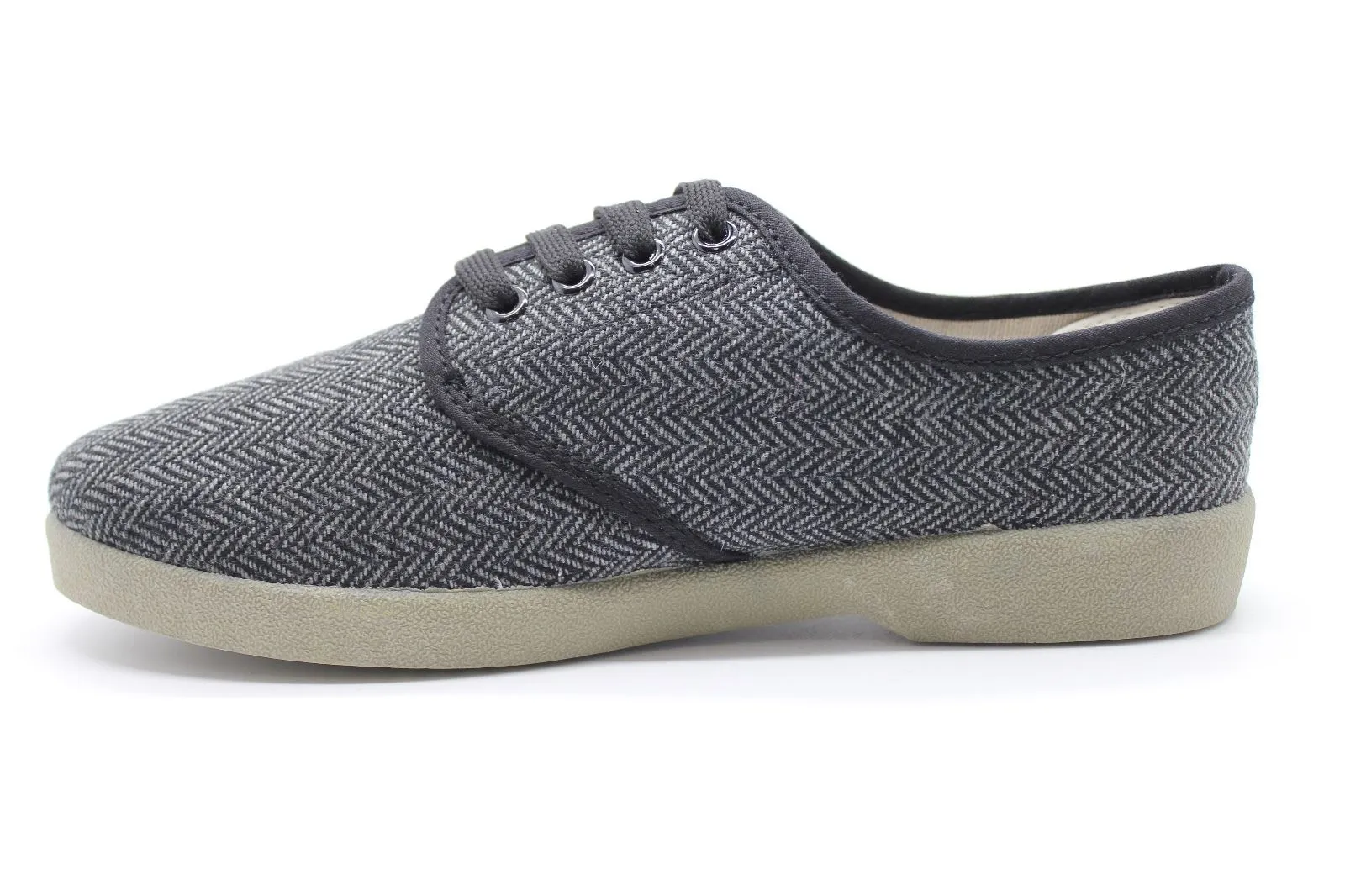 Zig Zag Wino Shoes Herringbone Gray/Gum Sole 7210